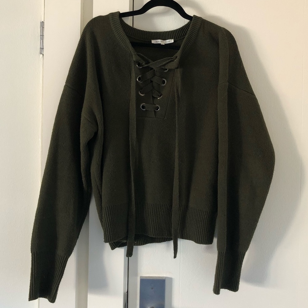 Endless Rose Lace Up Sweater